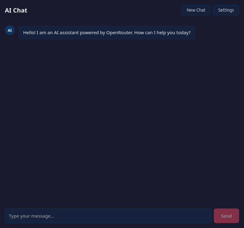chatbot screenshot