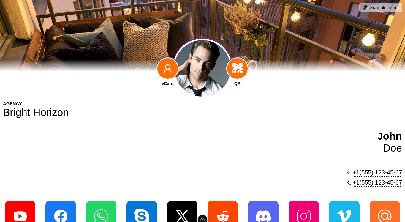 social-profile screenshot